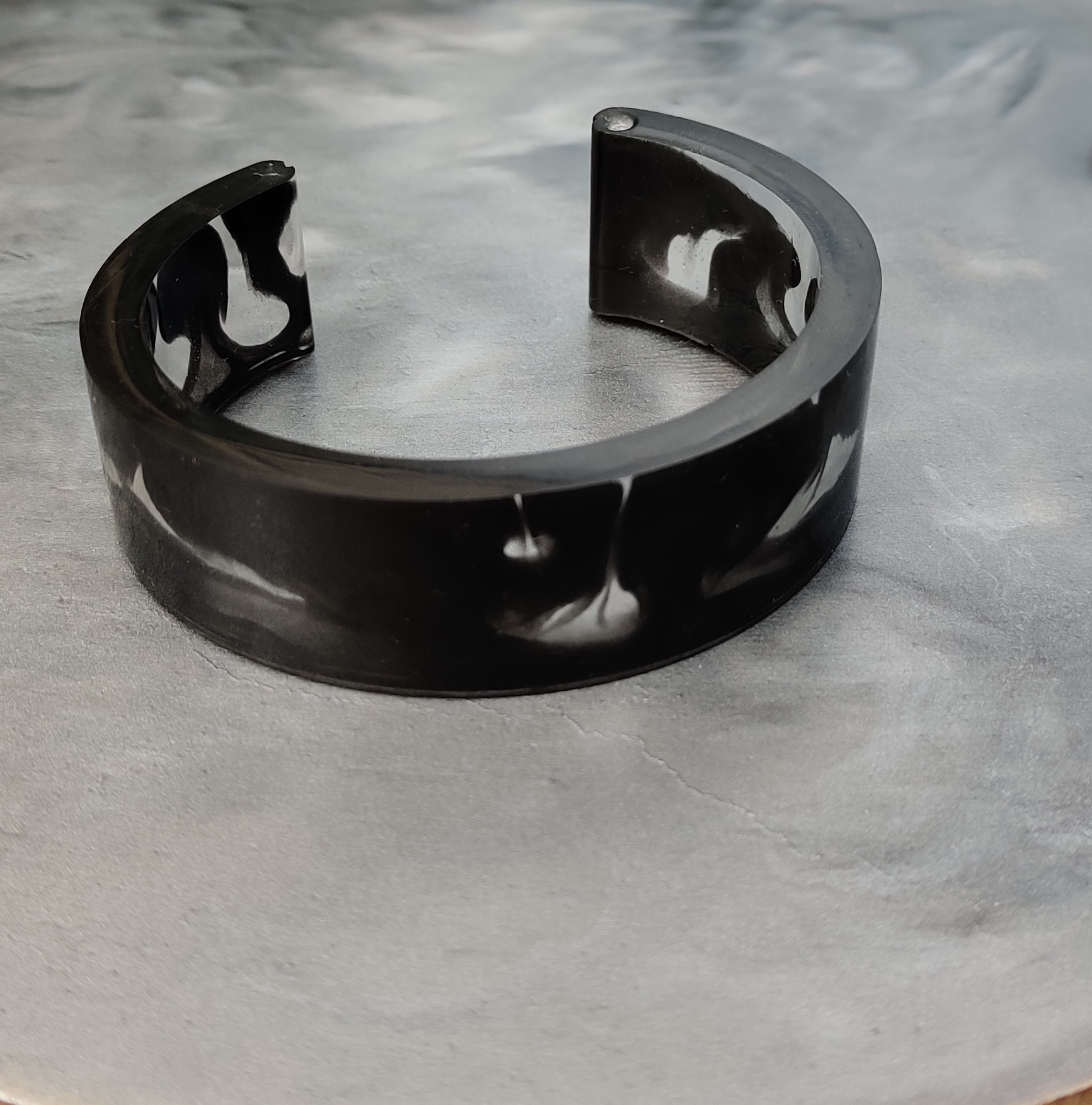 Bracelet Joy noir et transparent