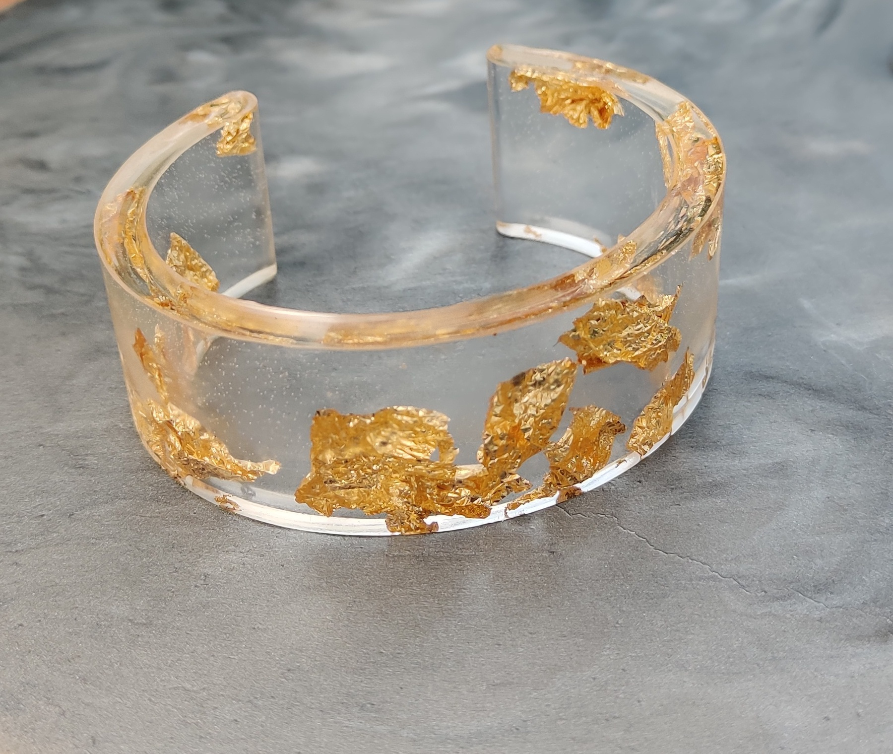 Bracelet Joy or et transparent