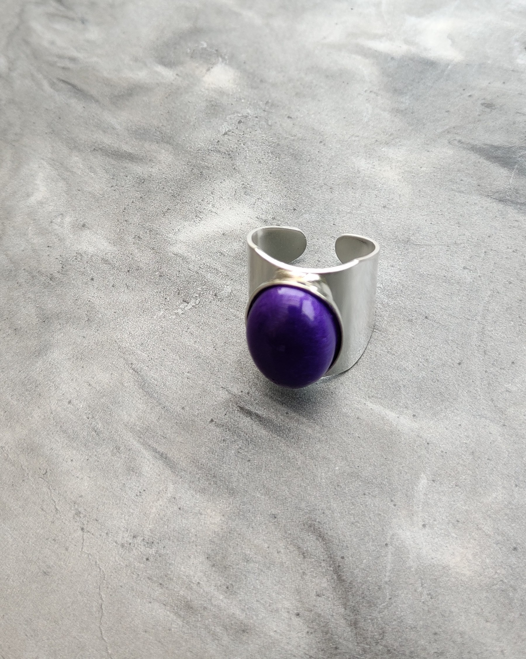 Bague silver Victoria violet