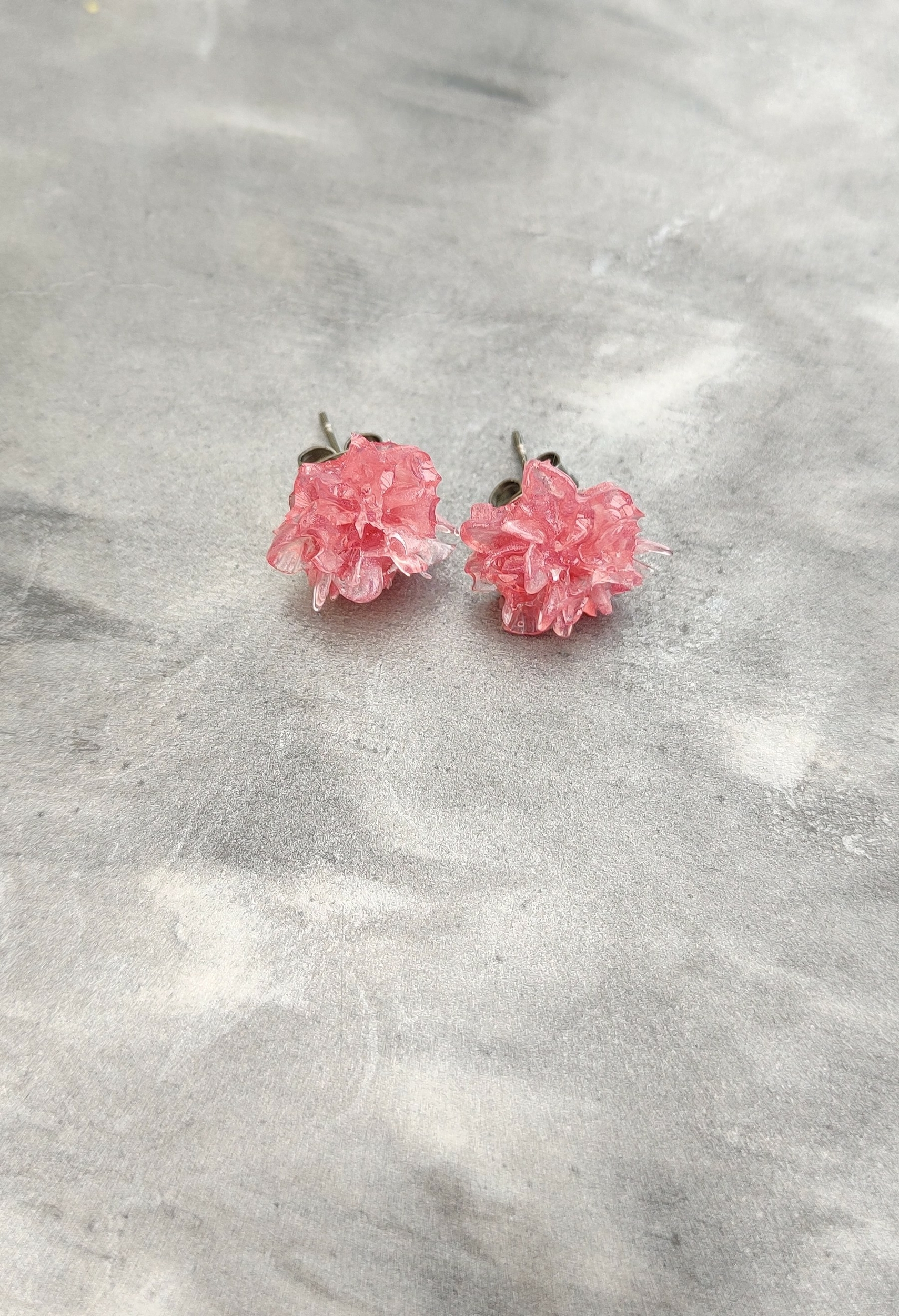Boucles doreilles cristal rose