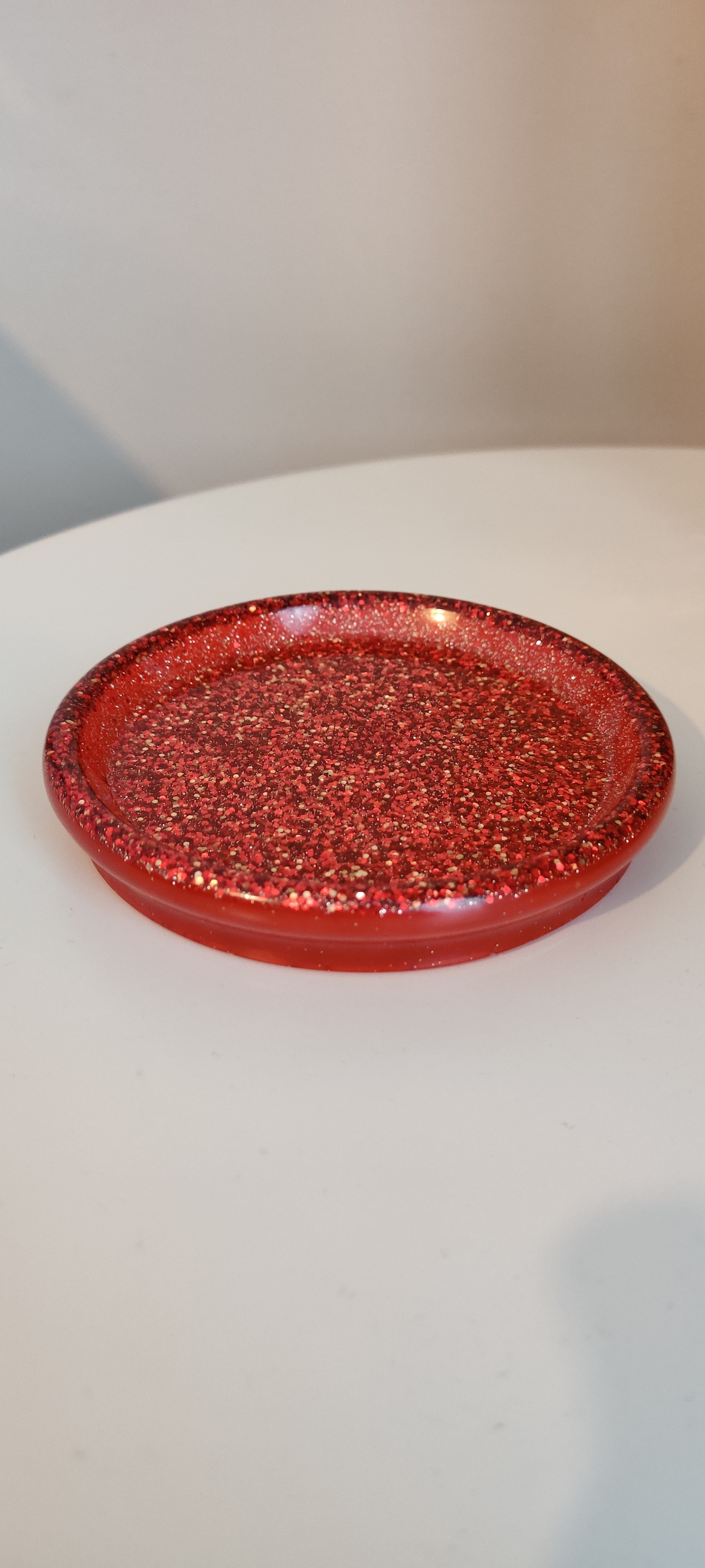 Coupelle Terra rouge paillettes