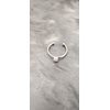 Bague lise silver blanc