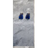Boreilles mini triangle bleu paillettes