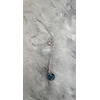 collier perle bleu
