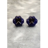 Boucle d'oreilles kitty pattes bleu