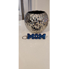 Porte cles mom bleu
