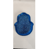 vide poche hamsa bleu paillettes