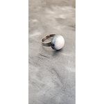 Bague Zoe blanc et gris