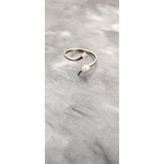 Bague snake blanc