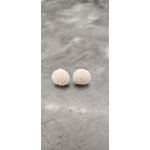 Boreilles cristal blanc perle