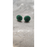 Boreilles cristal vert emeraude