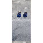 Boreilles mini triangle bleu paillettes