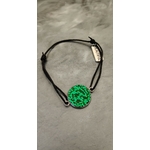 Bracelet Stella vert paillettes