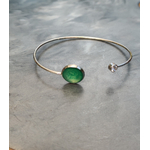 Bracelet shine argent vert