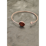 Bracelet shine rose marron