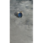 Bague jade silver bleu