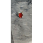 Bague jade silver rouge