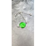 Bracelet star vert transparent