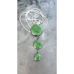 Collier Trio vert emeraude