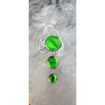 Collier Trio vert transparent