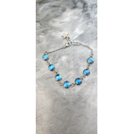 Bracelet Siera bleu transparent