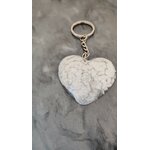 Porte cles blanc