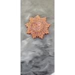 Magnet mandala A marron