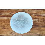 Plateau rond lune blanc