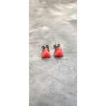 Boucle doreilles mini triangle rose