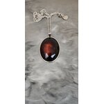 Collier Camelia marron