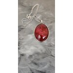 Collier Camelia rouge