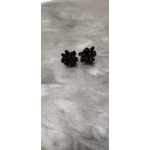 Boucle doreilles cristal noir