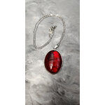 Collier Camelia rouge