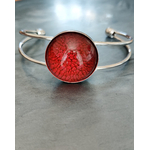 Bracelet Romy silver rouge ink