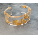 Bracelet Joy or et transparent
