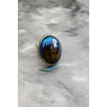 Bague Lou silver bleu ink 2
