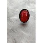 Bague Lou silver rouge ink