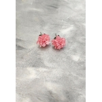 Boucles doreilles cristal rose