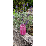 Mini vase 1 rose paillettes