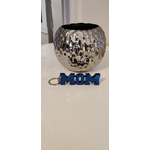 Porte cles mom bleu