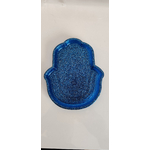vide poche hamsa bleu paillettes