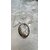 Collier camelia gris et noir