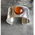 Bracelet manchette Aviva ambre