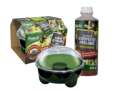 KIT PIÉGE À GUÊPES-FRELONS + LIQUIDE ATTRACTIF