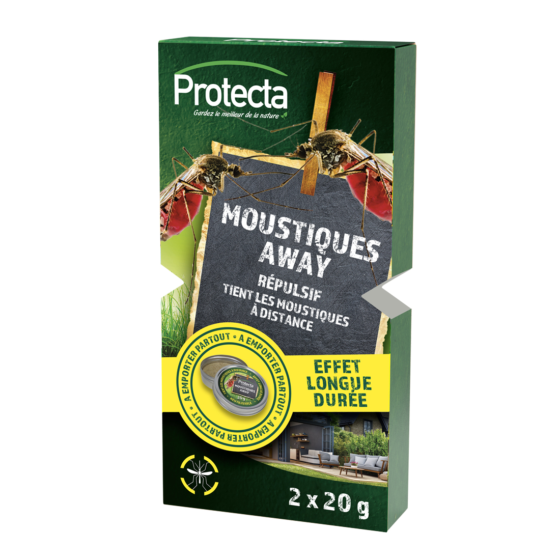 Répulsif Moustiques Away - 2 X 20g