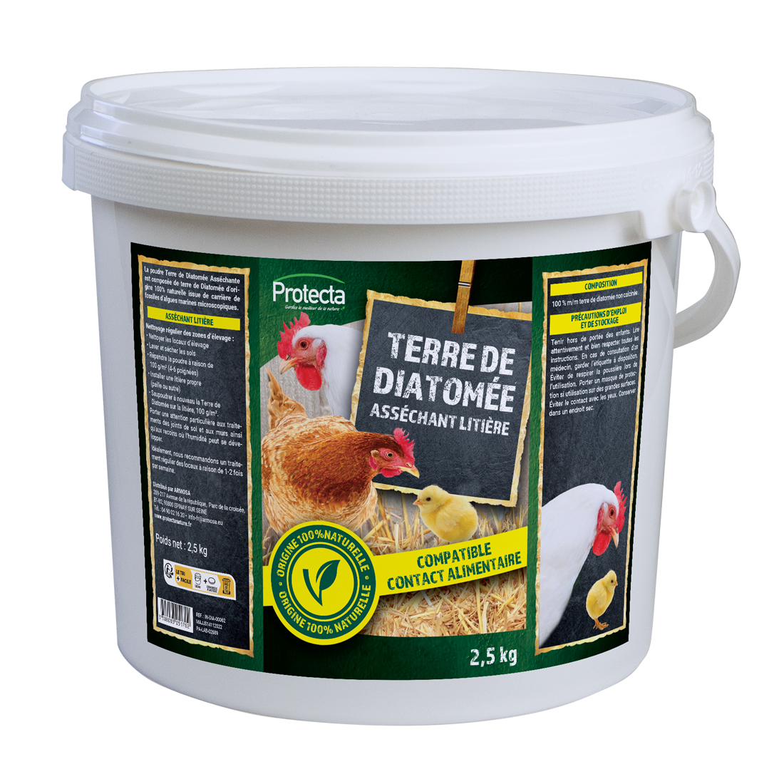 TERRE DE DIATOMÉE SPÉCIALE BASSE COUR - SEAU 2,5KG