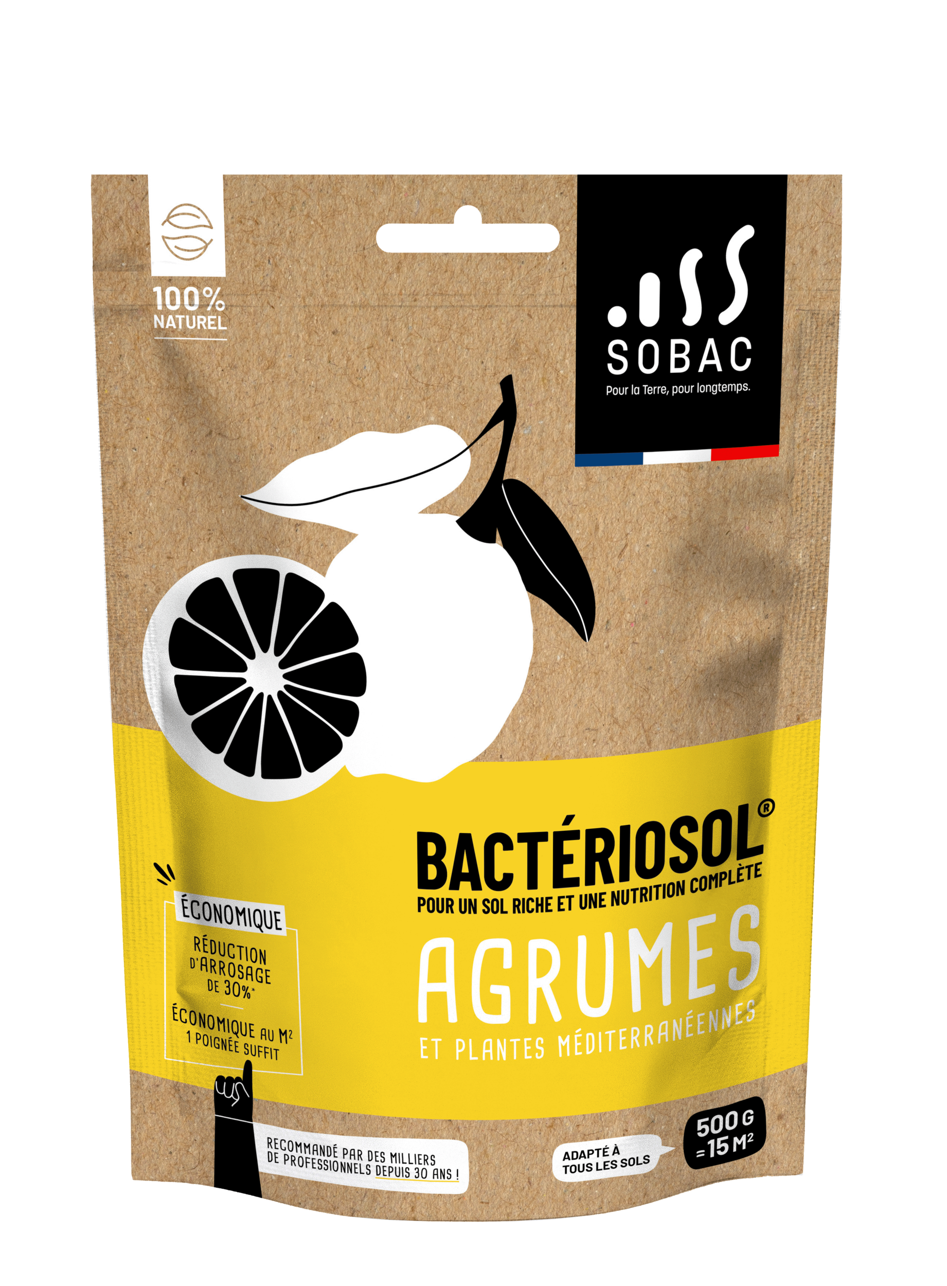 Fertilisant Agrumes et Plantes Méditerranéennes - Bactériosol® - 500g