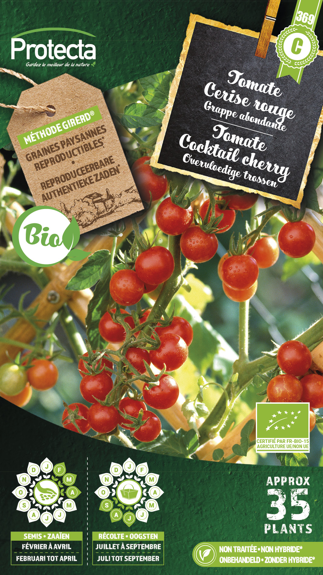 Tomate cerise rouge Bio