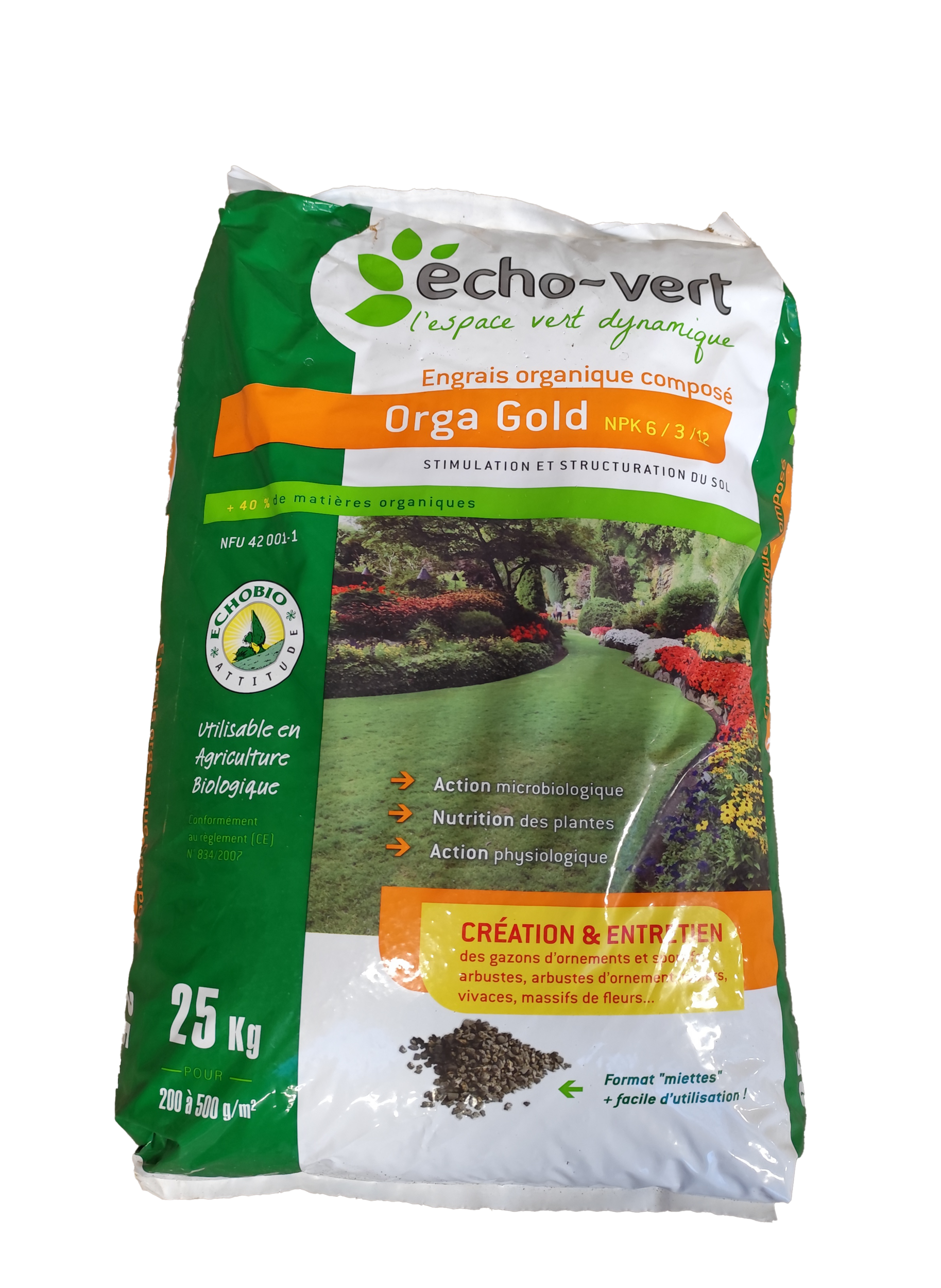 Engrais biologique Orgagold – sac 25 kg