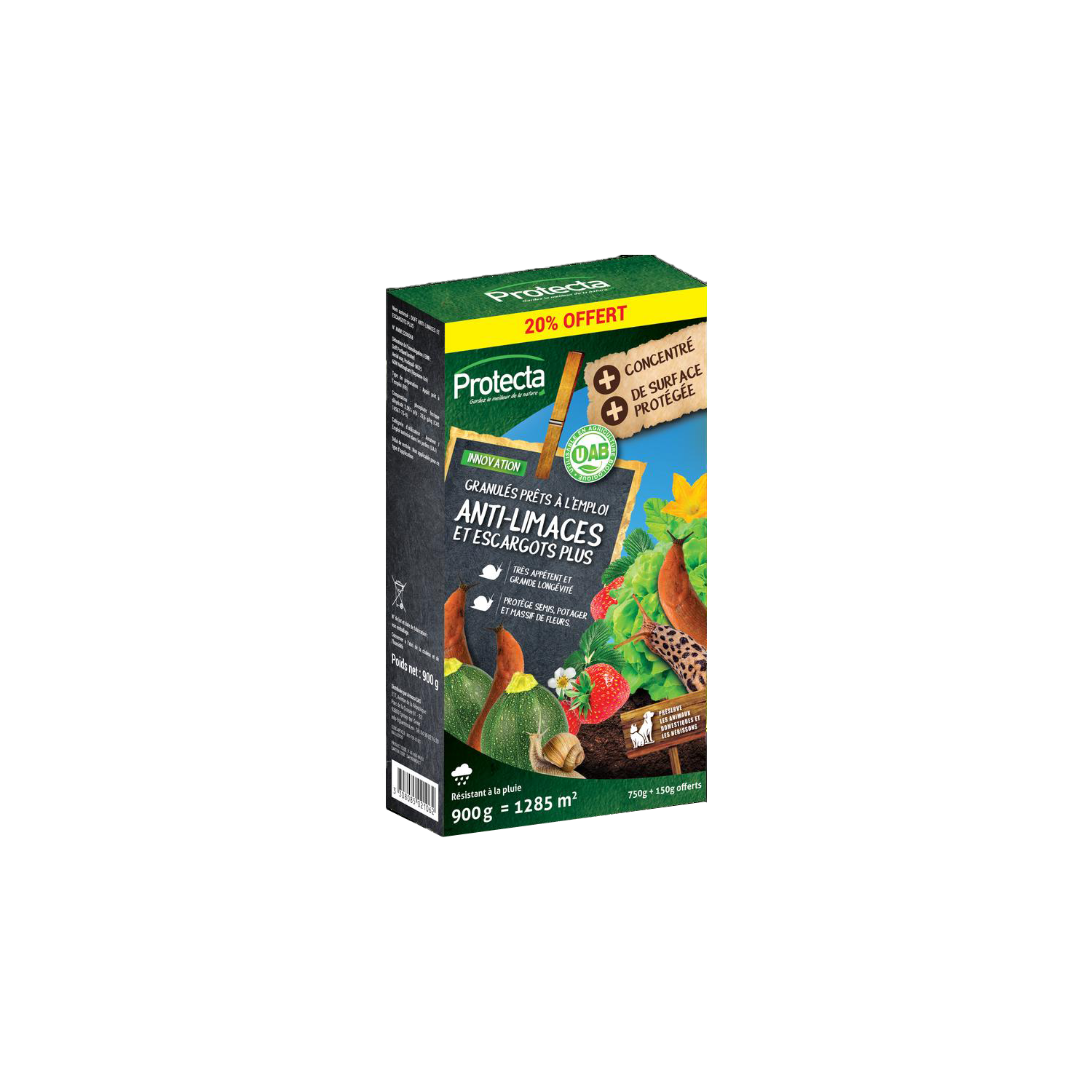 Anti-limaces et escargots - Granulé concentré 3% - 900g